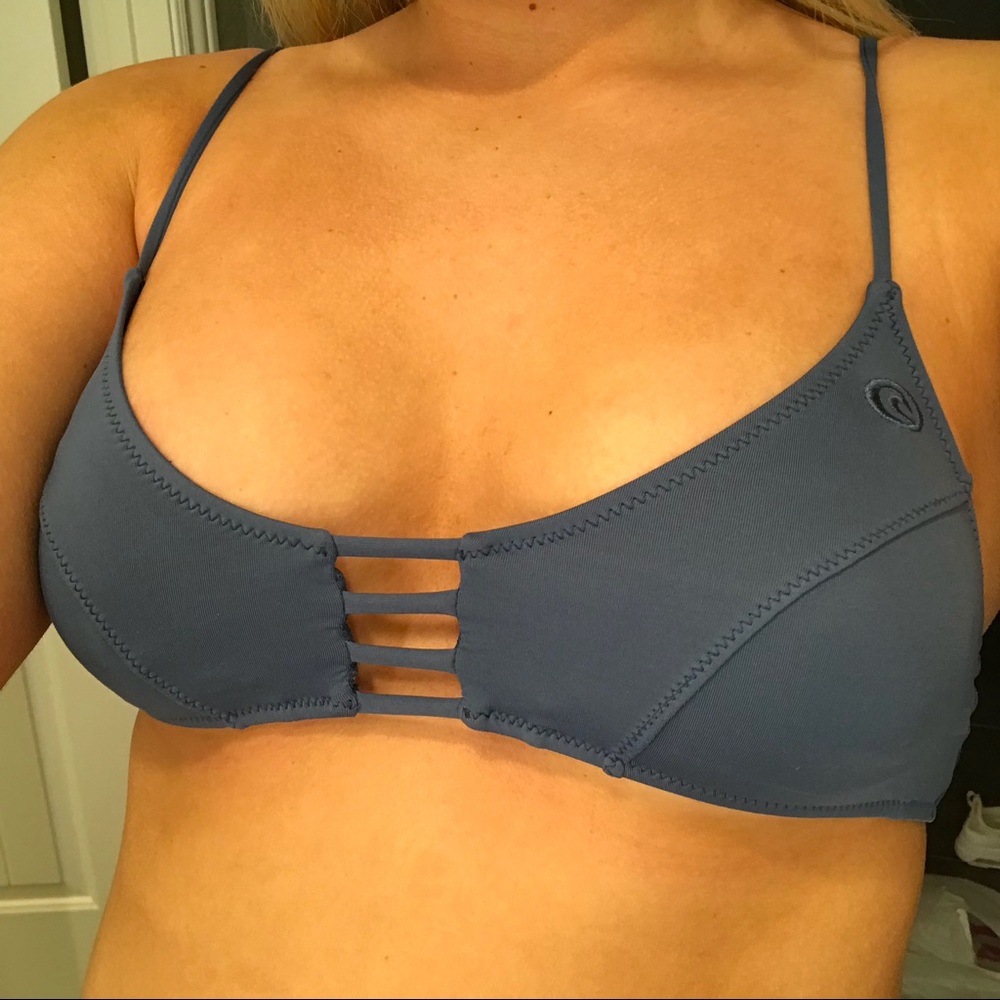 Rip Curl blue bikini top